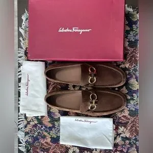 Salvatore Ferragamo Rolo Reversible Classic Brown Suede Men’s Loafer Size 12 E Salvatore Ferragamo | Shoes | Salvatore Ferragamo Rolo  main image 4